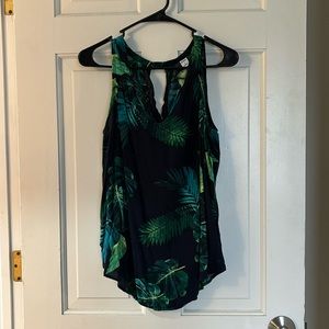 Old Navy tropical print tank